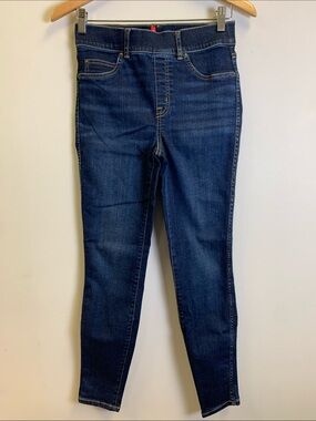 SPANX Dark Blue High-Rise Skinny Jeans